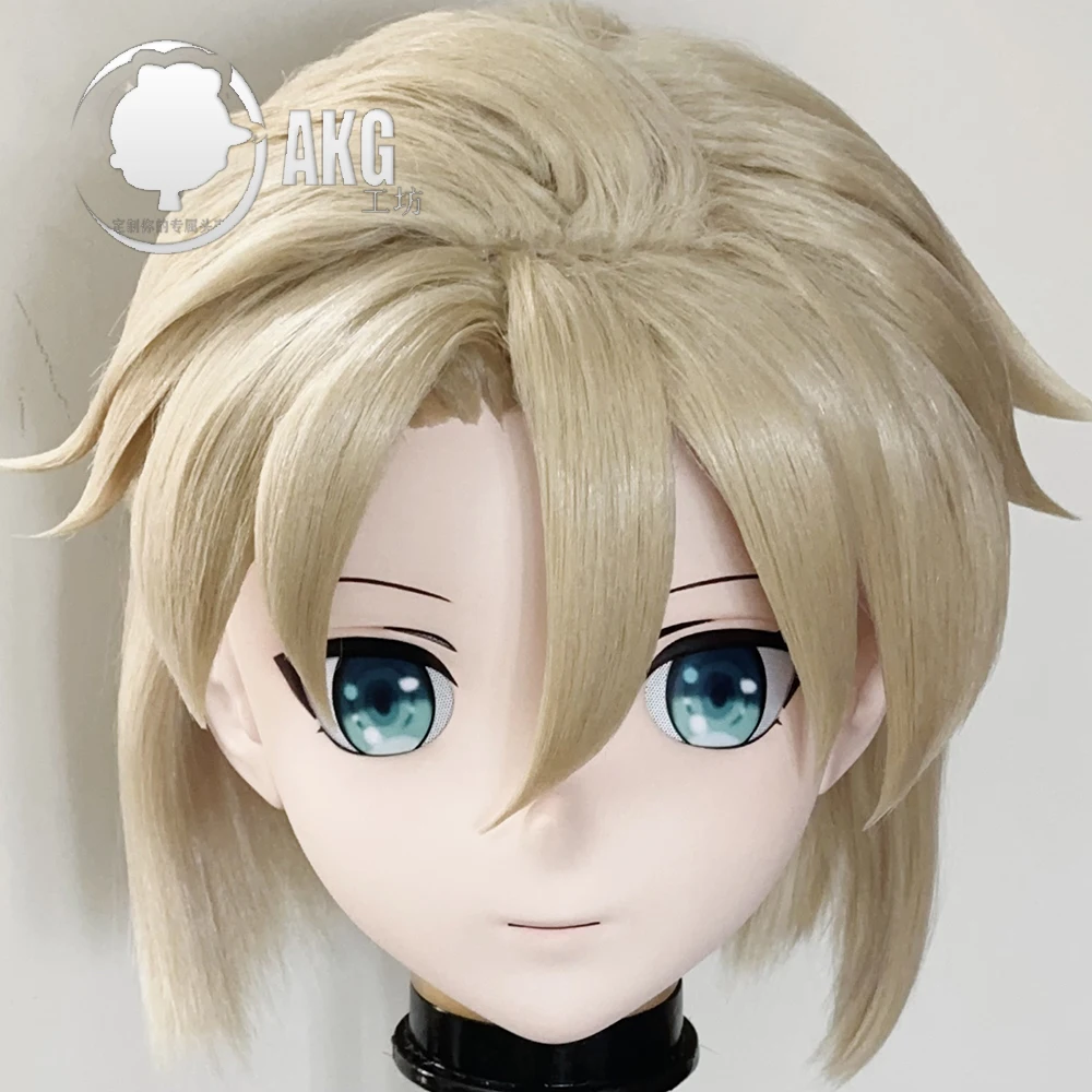 

(Al224)Customize Character Crossdressing Female/Girl Resin Full/Half Head With Lock Anime Cosplay Japanese Animego Kigurumi Mask