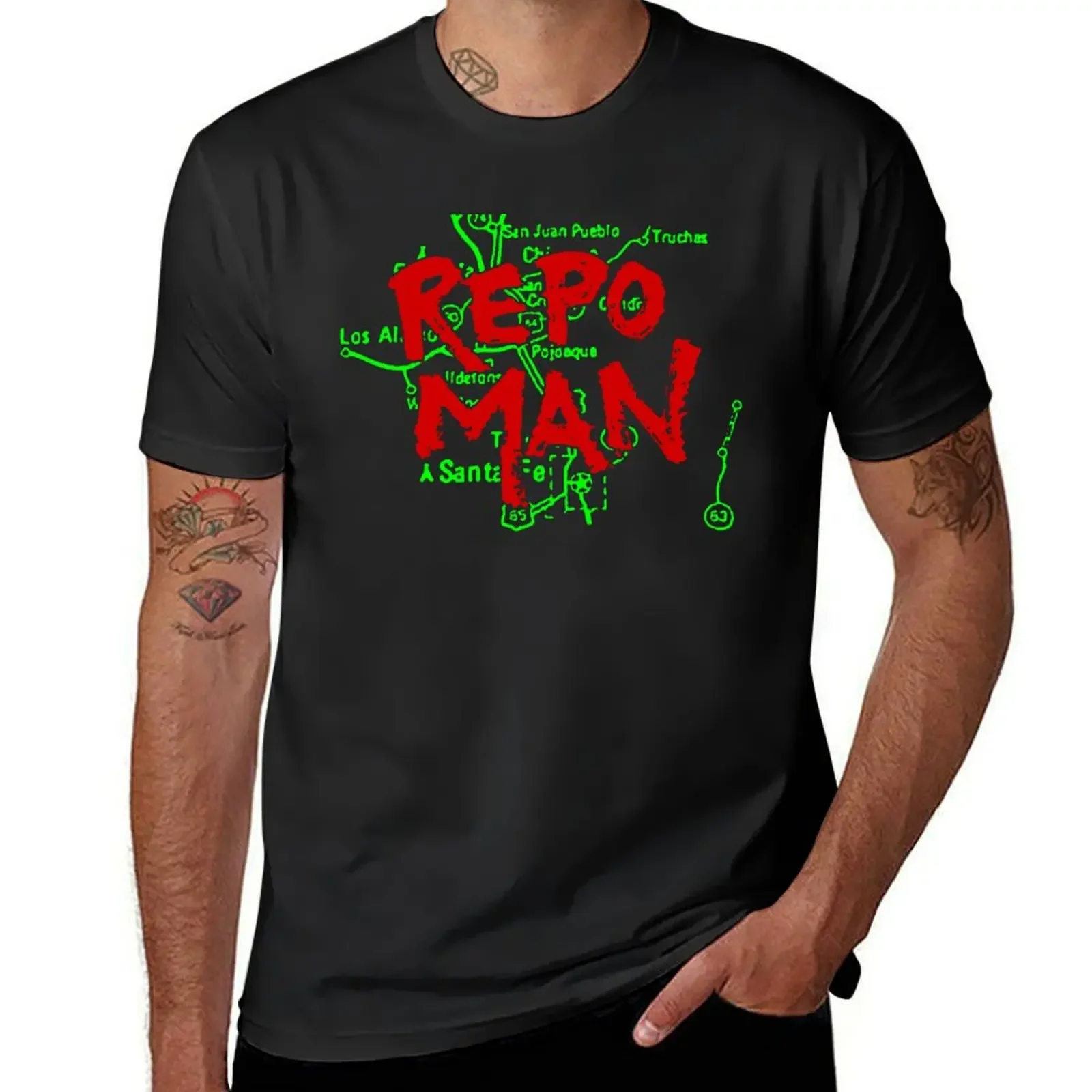 repo man T-Shirt oversizeds anime clothes essential t shirt aesthetic clothes t shirts for men pack