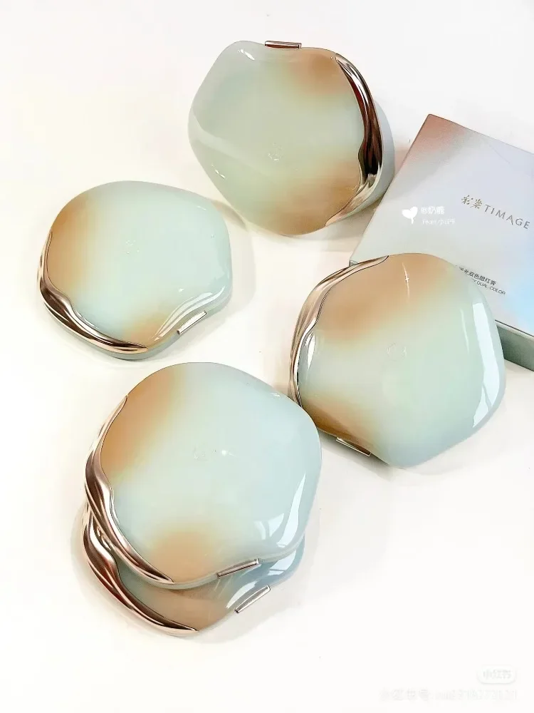 TIMAGE Fard bicolore Crema Acqua Luce Fard delicato Sviluppo del colore a lunga durata Trucco trasparente Trucco originale Bellezza rara