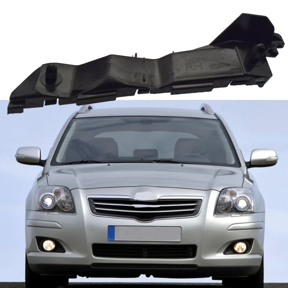Przedni lewy prawy wspornik zderzaka Uchwyt wspornika prowadnicy do Toyota Avensis II T25 2003 2004 2005 2006 2007 2008 5253605020
