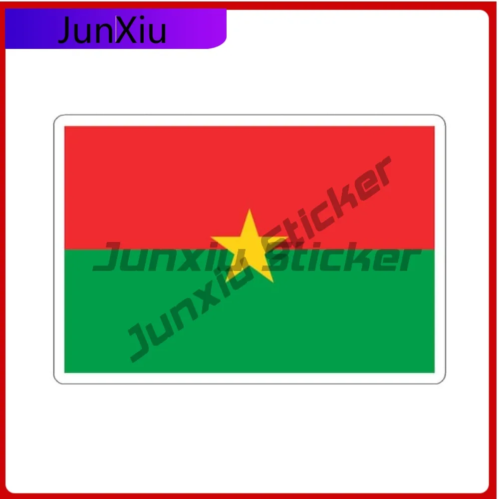 

Burkina Faso Flag Travel Sticker African Nation National Pride Gift Decal Decoration Car Bicycle Skateboard Suitcase Laptop Rv