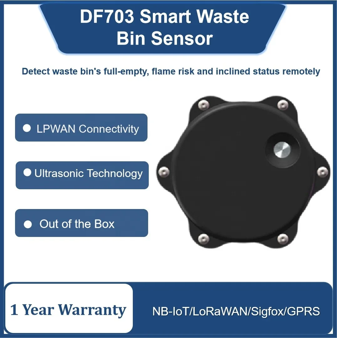 Lorawan Ultrasonic Trash Sensor Waste Container Sensor