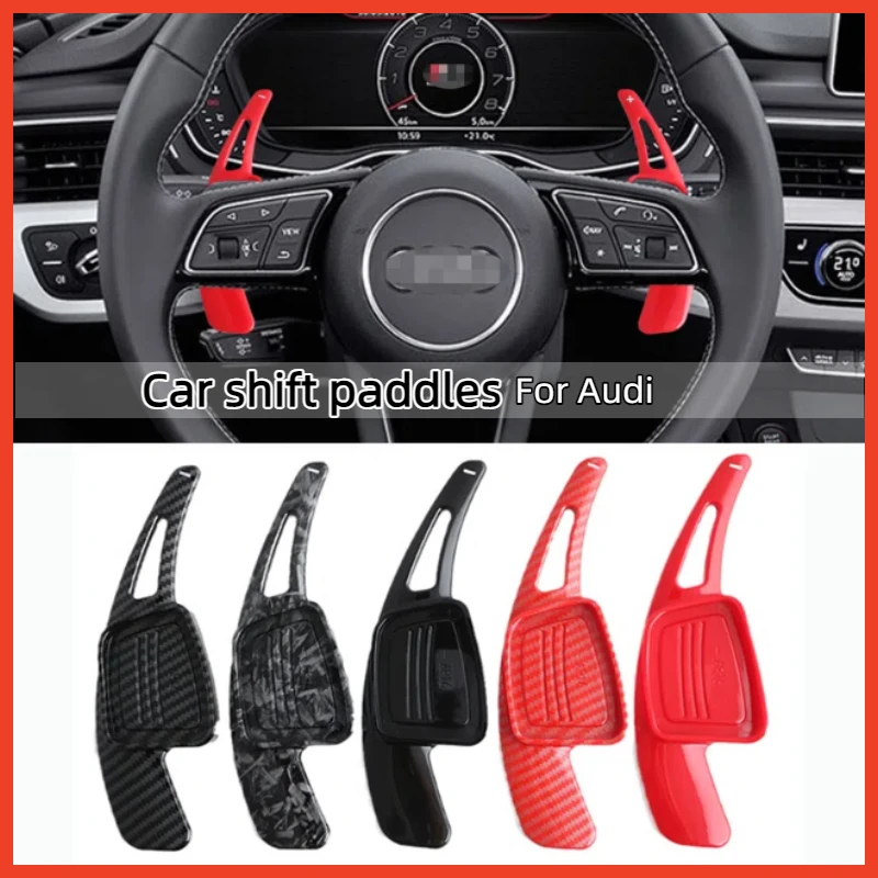 

Shifter Paddle Shift ExtensionSteering Wheel Shift Paddle Shifter For Audi A3 S3 A5 S5 2017 A4 B9 Q7 2016-2017 TT TTS