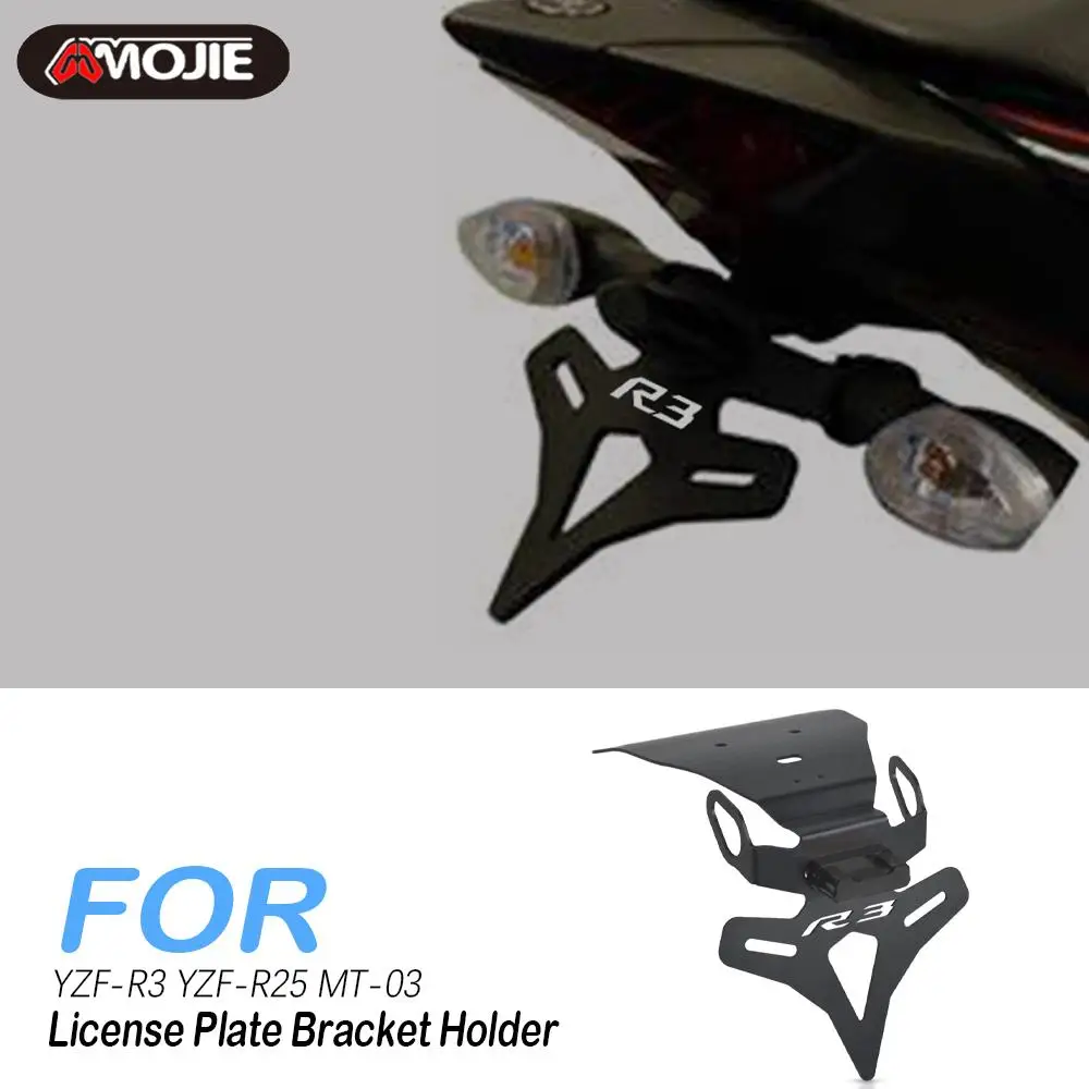 

Motorcycle License Plate Holder Bracket Indicator FOR YAMHA YZF R3 YZFR3 YZF-R3 YZF-R25 YZF-R25 YZFR25 MT-03 MT03 2019 2020