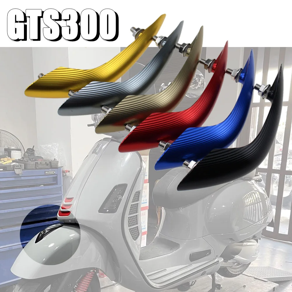 Motorcycle Front Fender Nose Decorater Beak CNC Aluminum Accessories for Piaggio Vespa GTS 250 300 GTS300 2017 2018 2019 2020