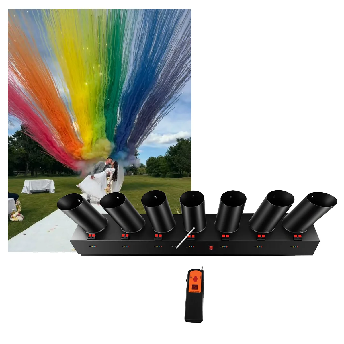 Kolorowy dym, atmosfera ślubna – Confetti Cannon Tube recenzja i cena