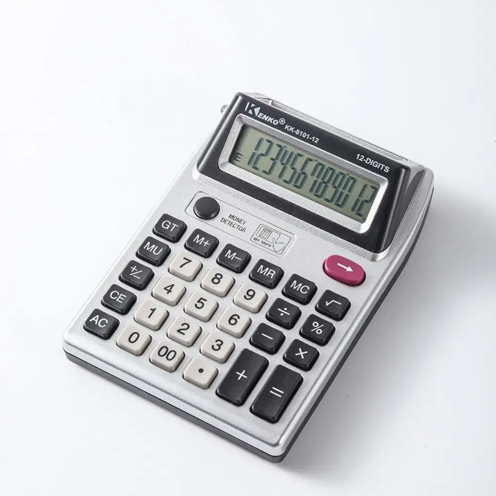 Dual Screen 12 Digits Calculator Large Screen Display Battery Powered Financial Accounter Calculator Stationery Easy To Use