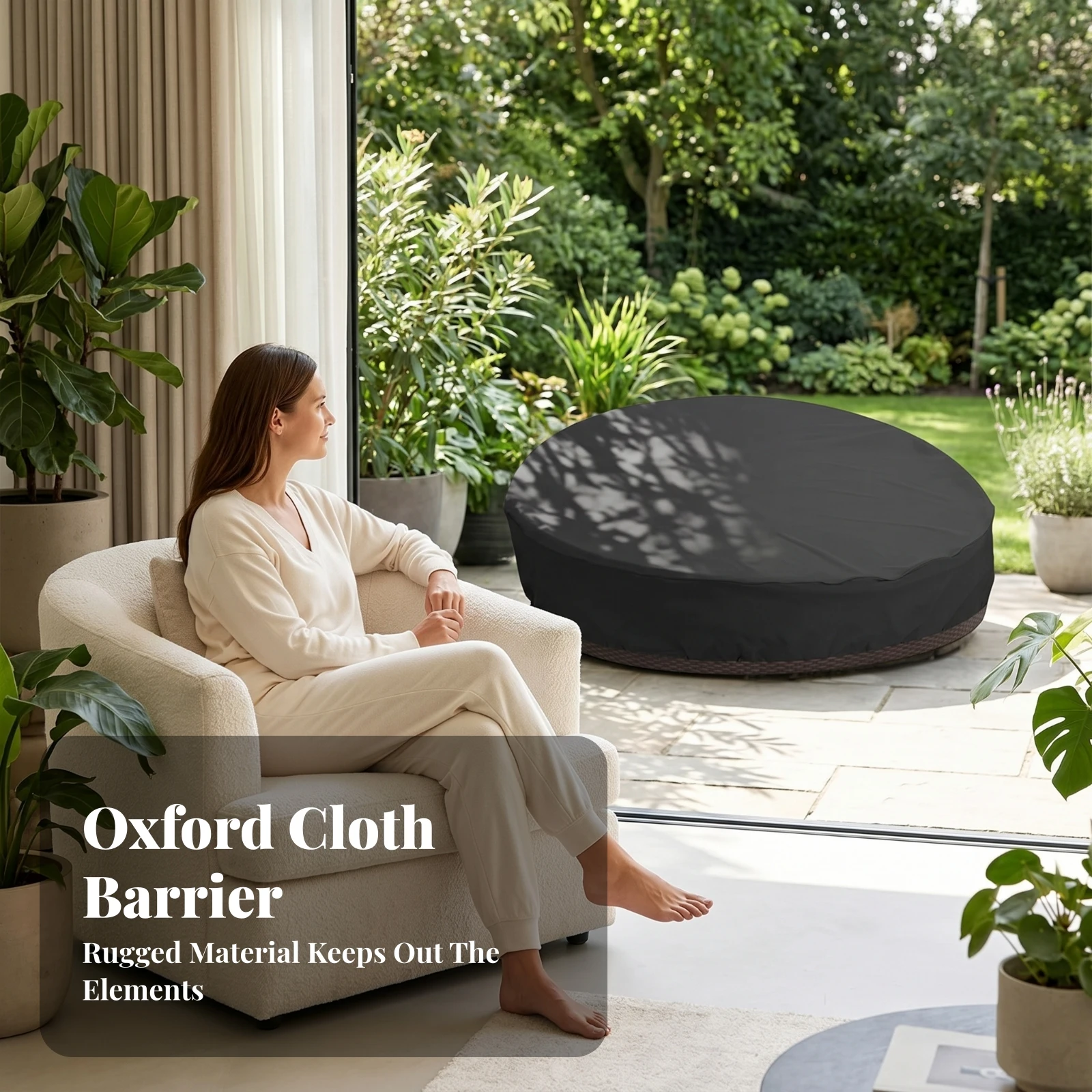 Sofa Bed Cover Indoor-Outdoor Furniture Cover Couch Slipcover Smooth Home Textile Full Protection view 5