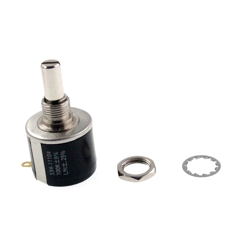 1pc 534-1-1 Spectorl Precision Coil Wire Wound Potentiometer 534 2w 100R 200R 500R 1K 2K 5K 10K 20K 50K 100k