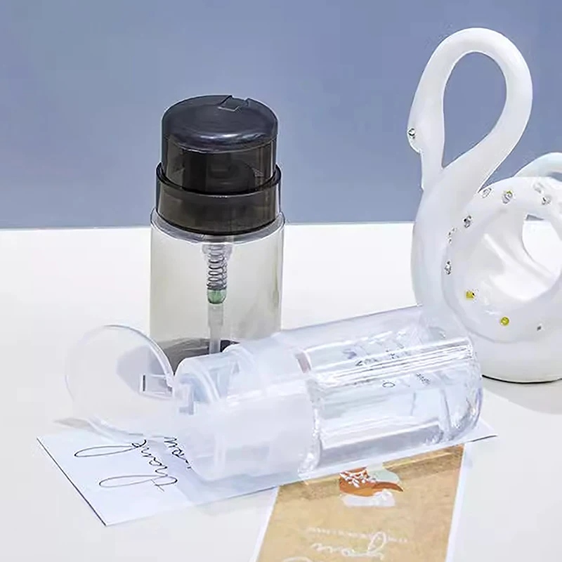 1개 빈 펌프 디스펜서 액체 UV 젤 폴리쉬 네일 아트 폴리쉬 클린 병 폴리쉬 클렌저 리무버 병