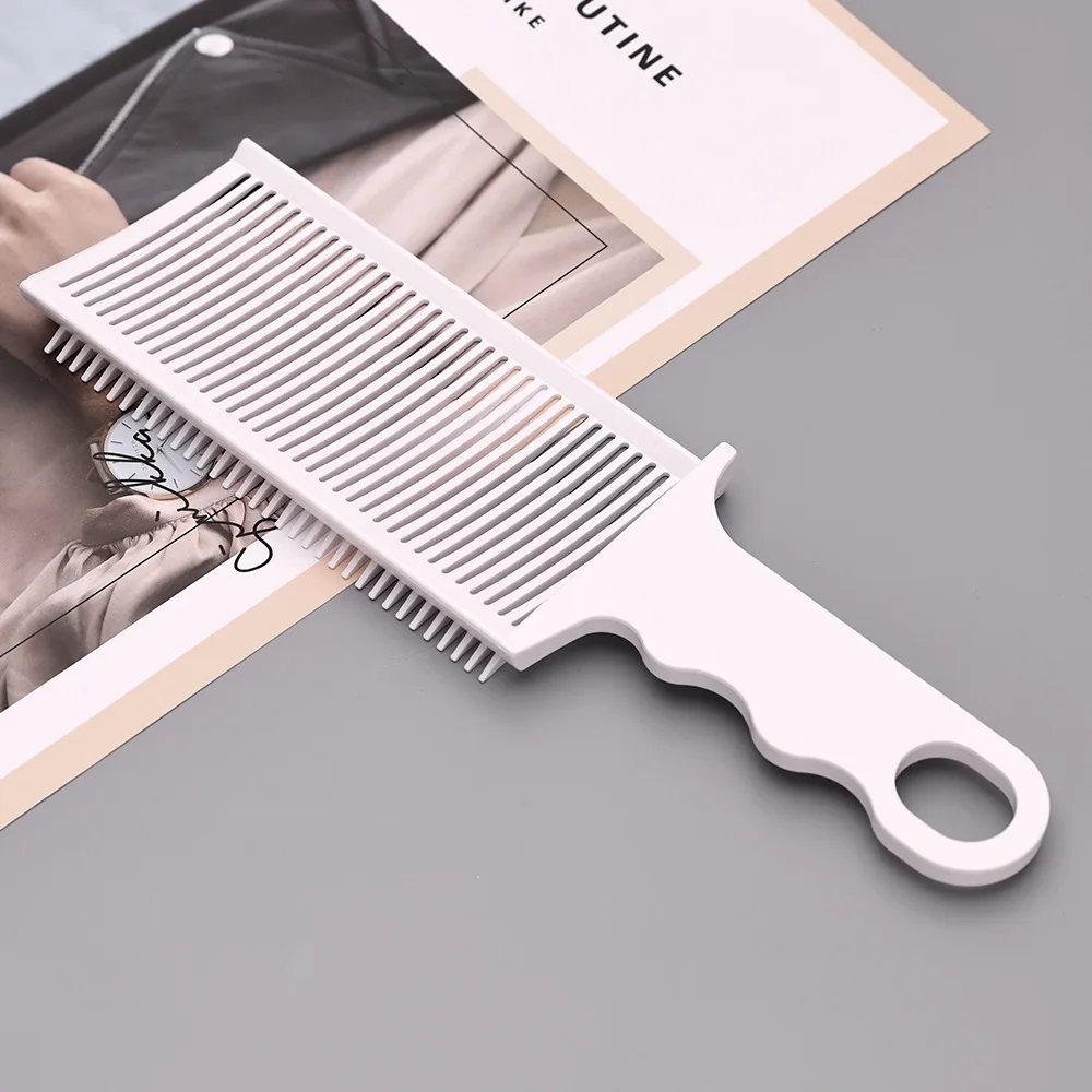 Fading Comb Professional Barber Clipper Blending Flat Top Hair Cutting Comb For Men Heat Resistant Fade Brush Salon Styling Tool