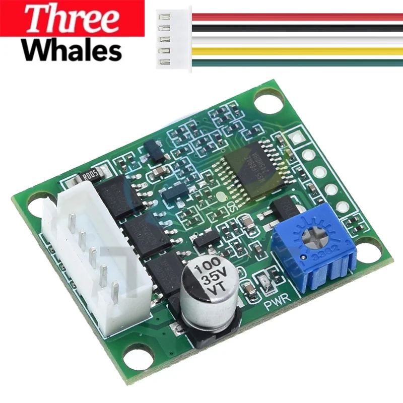 THR DC 6-20V 60W BLDC Motor Driver Speed Controller Module 12V Brushless 3 Phase Governor Hallless Switch Board With Cable