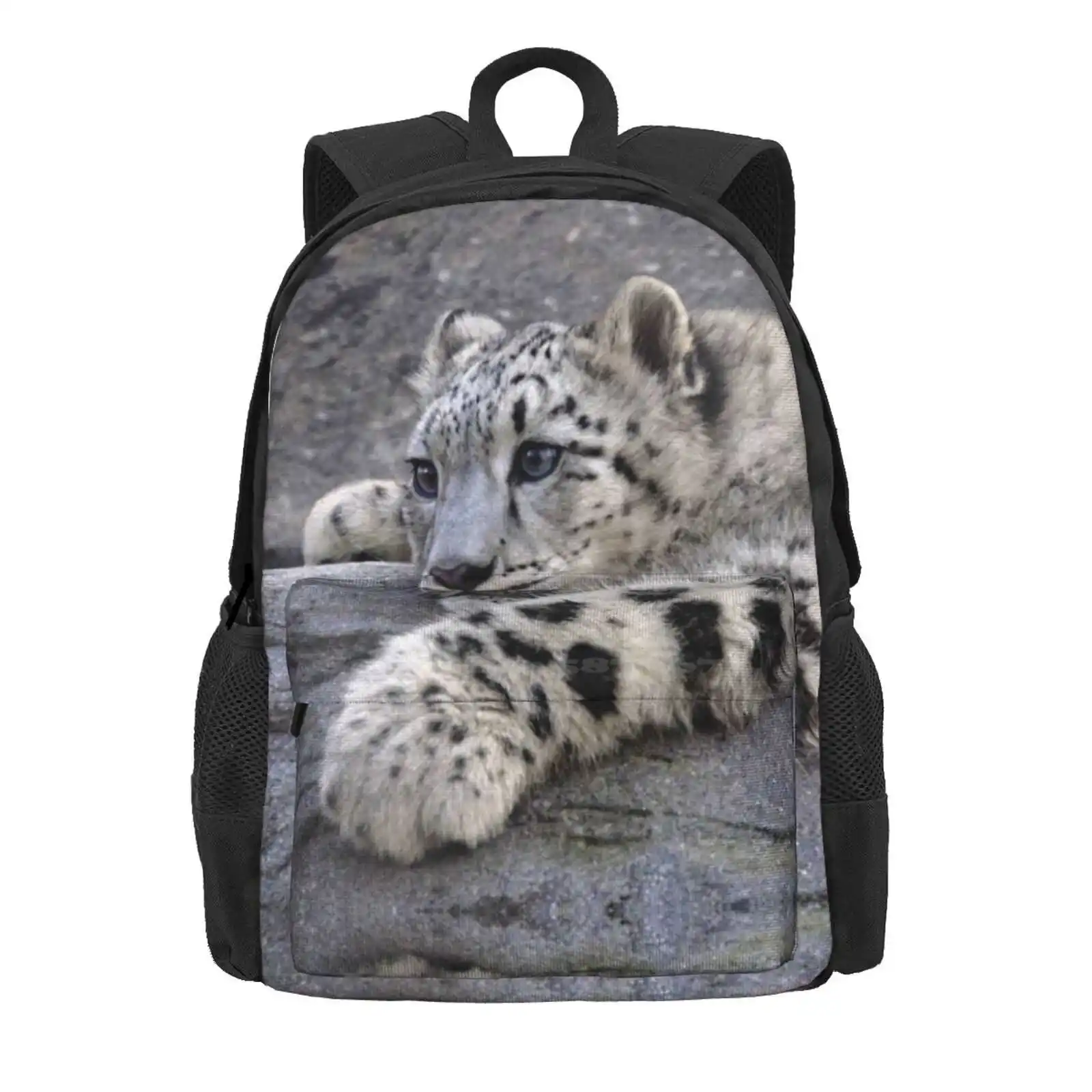 All Played Out Hot Sale Schoolbag Backpack Fashion Bags Snow Leopards Big Cat Krys Bailey