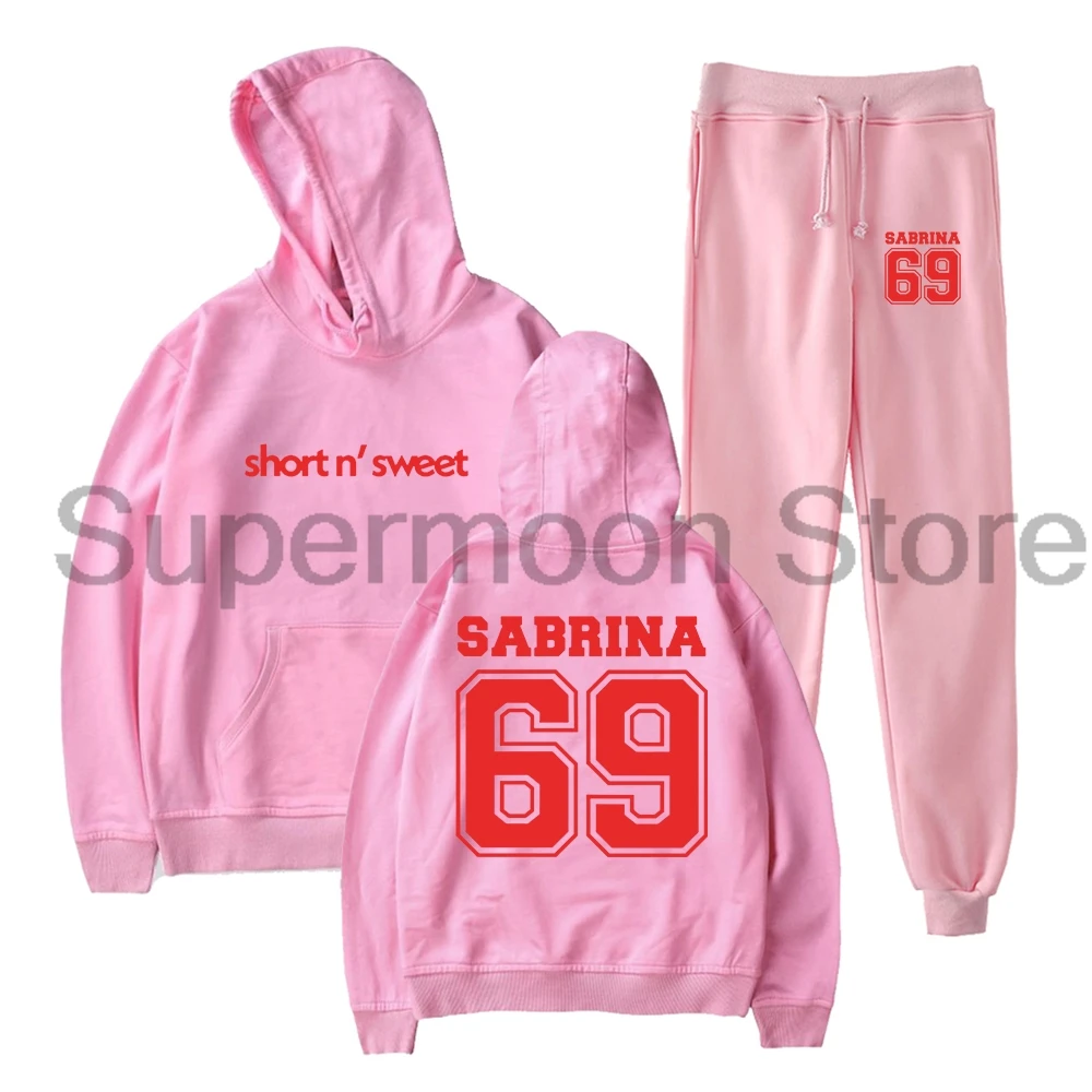 Conjunto de Moletom Sabrina Carpenter Short n' Sweet: Hoodie e Calças Jogger, Conjunto de Duas Peças para Homens e Mulheres