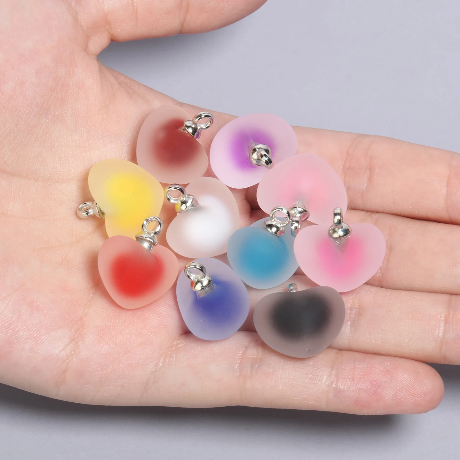 10pcs Mixed Cute Resin Star Charms for DIY Jewelry Making