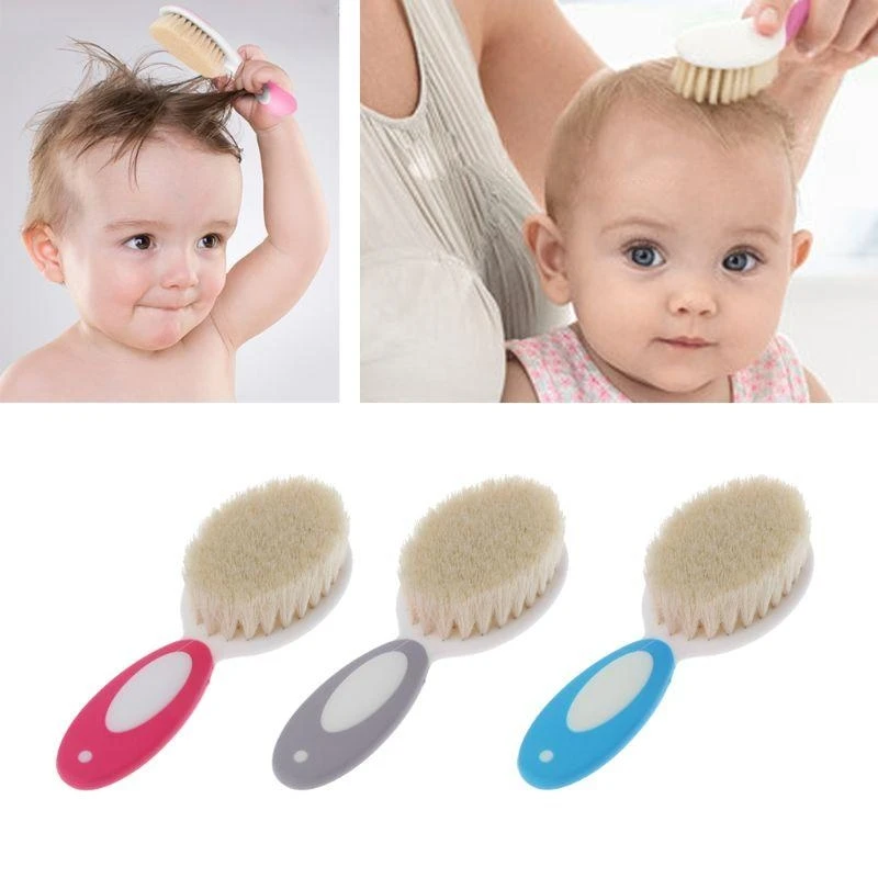 

J15U Щетка с удобной ручкой для переноски. Детская расческа. Щетка для волос для новорожденных. Расческа для младенцев.