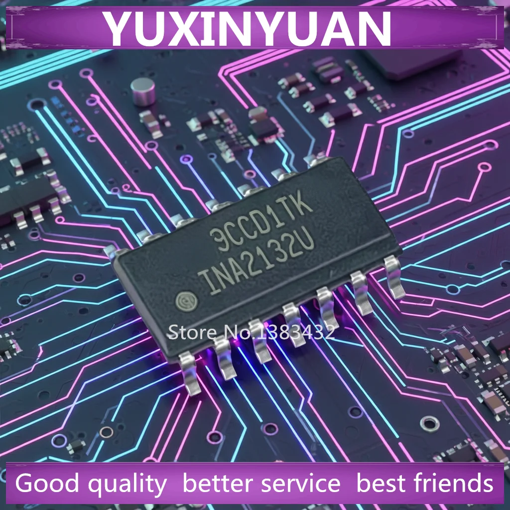 

20pcs/LOT INA2132UA INA2132UA/2K5 INA2132U SOP14 Dual, Low-Noise, Precision Instrumentation Amplifier