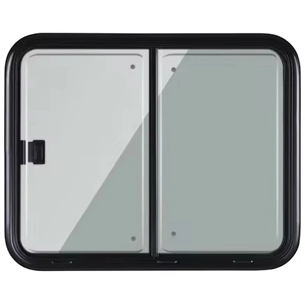 Brand New Metal Texture Sliding Window for Caravan RV Right To Left Orientation