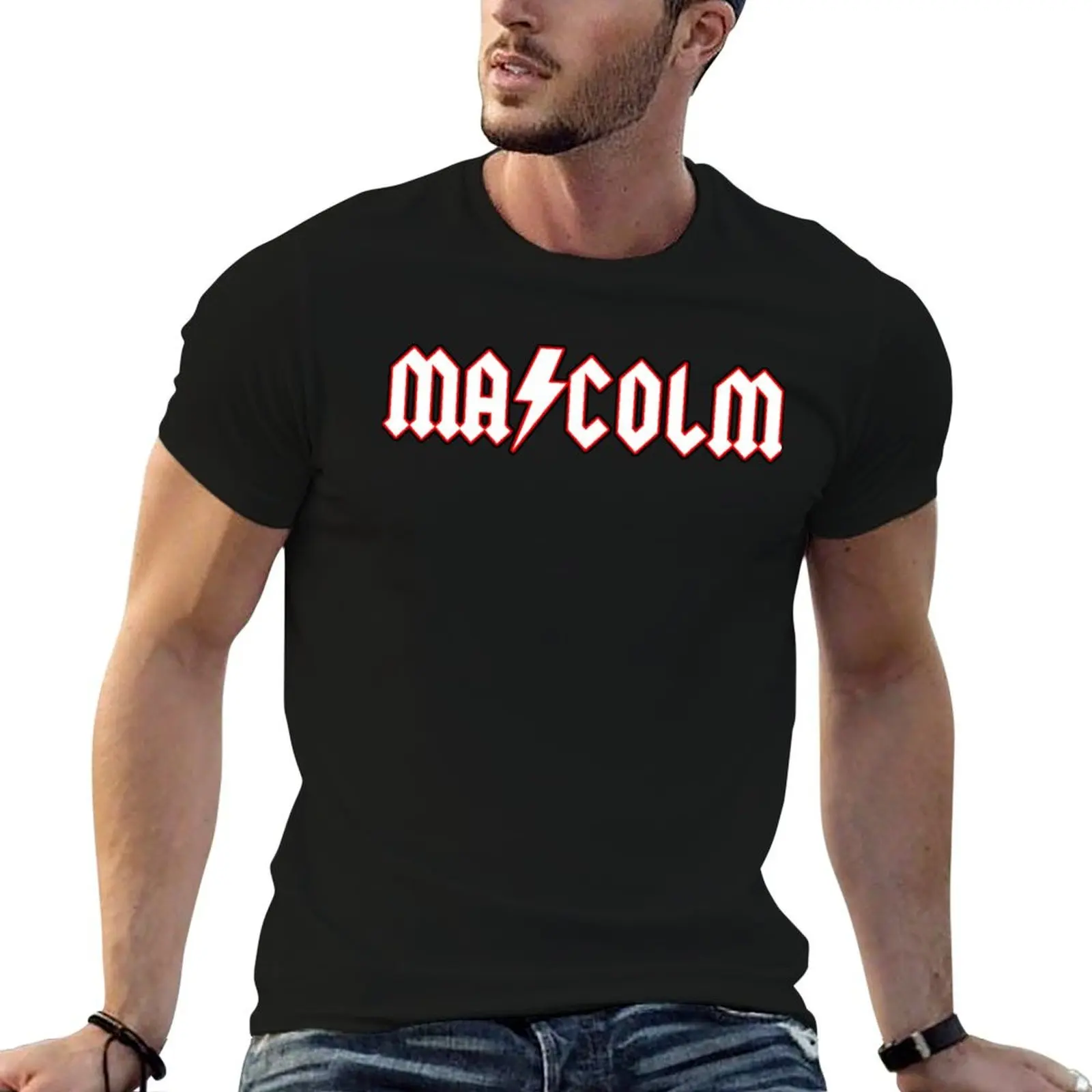 

Malcolm Young design T-Shirt t shirt for man essential t shirt T-Shirt