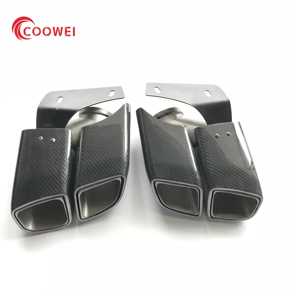 

Top Quality Carbon Fiber Tail Exhaust Tips Muffler Pipe For Macan 2014-2017 Macan