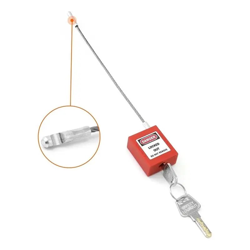 ABVG-Lockout Tagout Locks Compact Afety Padlocks With 8 Keys, Keyed Different Electrical Lockout Set
