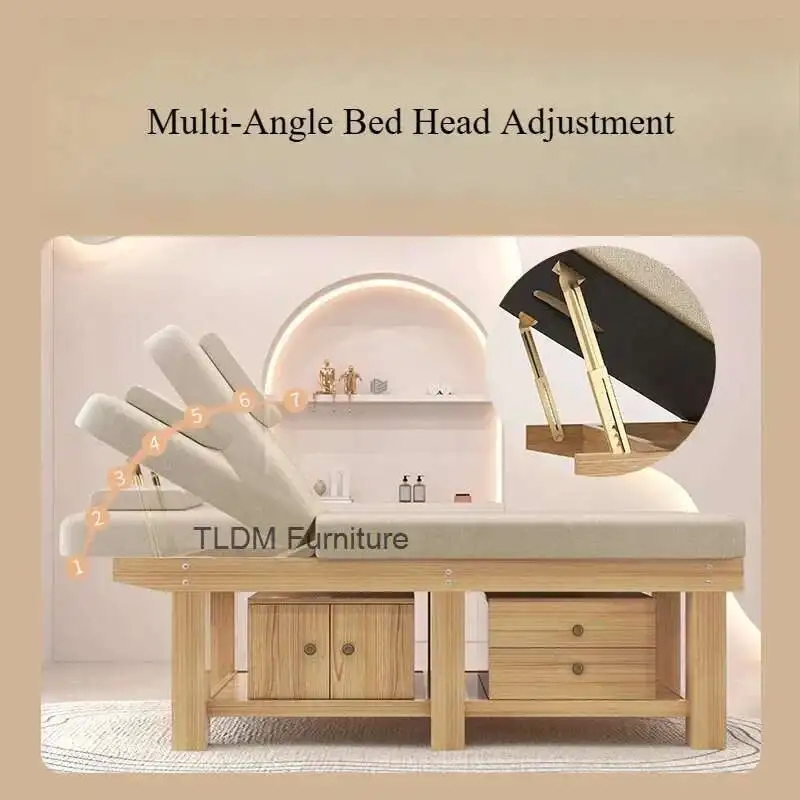 

Massage Folding Bed Beauty Mat Sofa Wood Tattoo Eyelash Salon Bed Full Body Cama Dobravel Beauty Furniture LJ50MB