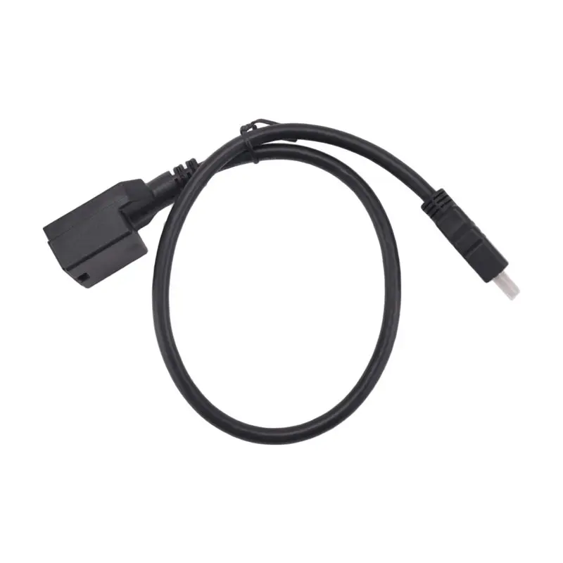 Black Molding 0.5M High Speed -Compatible E Type 19P Female To -Compatible A Type Male Adapter
