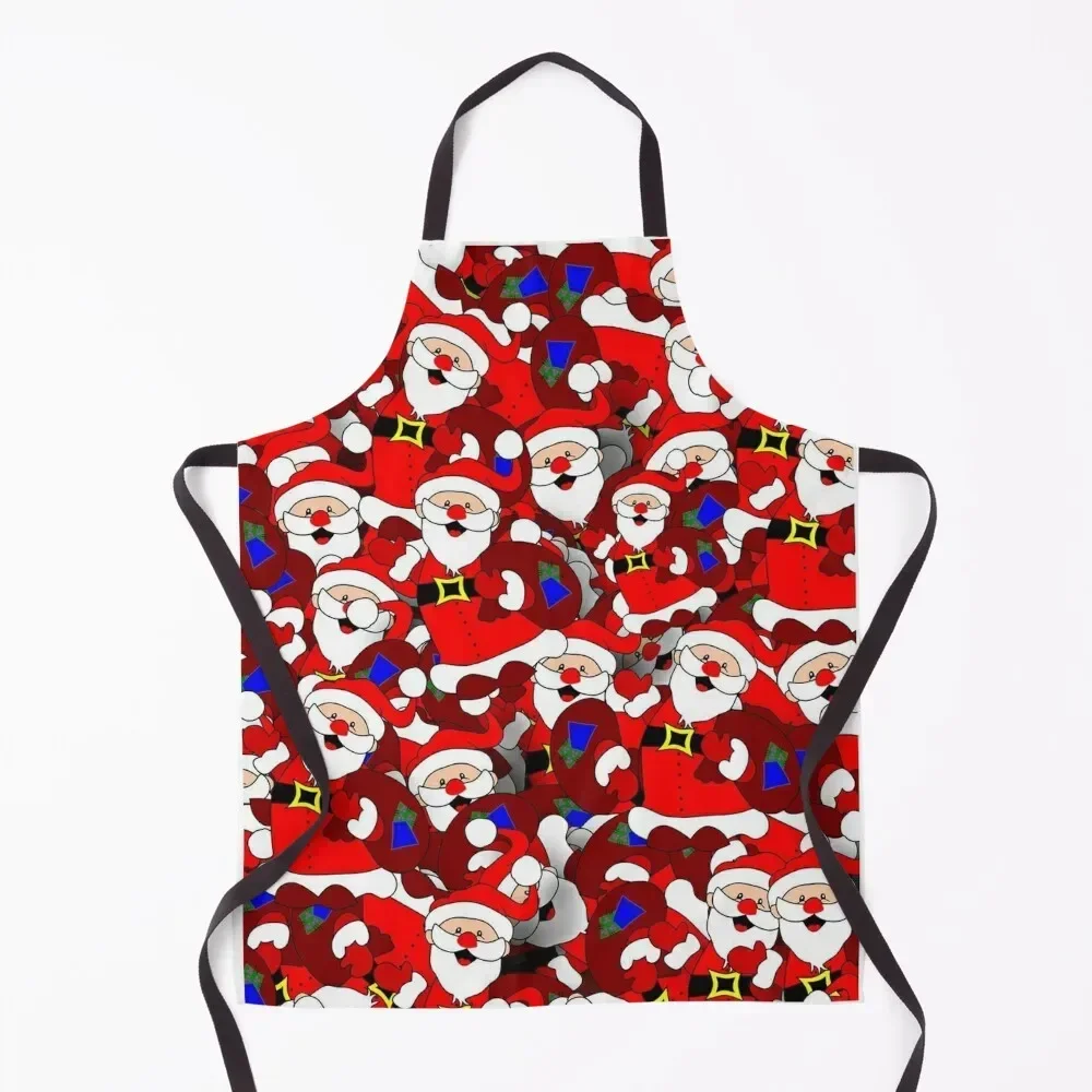 

Santa Claus Pattern Apron Home And Kitchen Home Cleaning Waterproof Kitchen Woman Apron