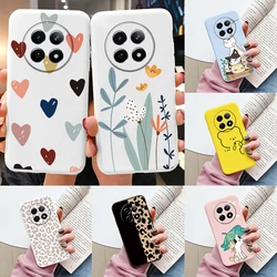Case For Redmi 14C 4G 14R 5G A4 Note 14 Pro Poco C67 Cute Heart Flower Back Cover Soft Silicone Matte Protective Fundas Cartoon