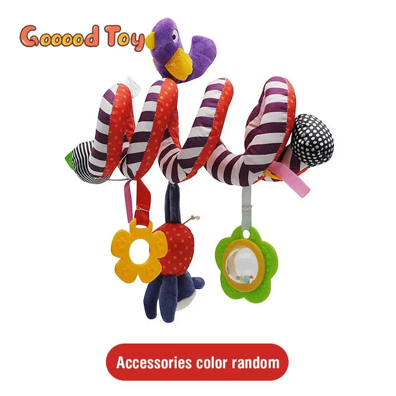 

Baby Sensory Toys Soft Hanging Toys for Babies 0-12 Months Boys Girl Carseat Crib Stroller Rattle Bed Winding Plush Soothing Toy