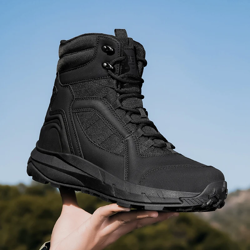 

2025 Fashion Men's Desert Combat Boots Outdoor Hiking Shoes Men Hunting Work Safty Boots Men's Short Boots ankle boots