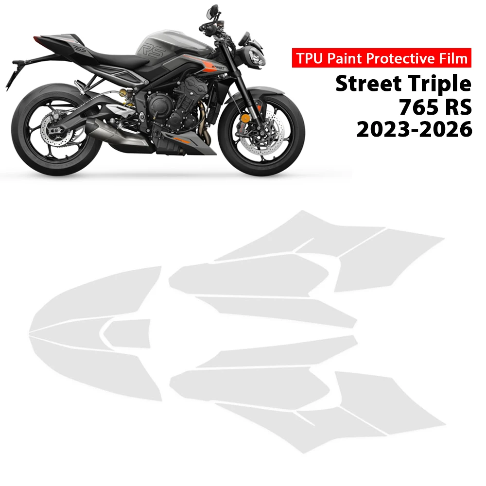 Motorcycle PPF Paint Protection Film Accessories Full Body Protective TPU Material For Street Triple 765 RS 765RS 2023-2026