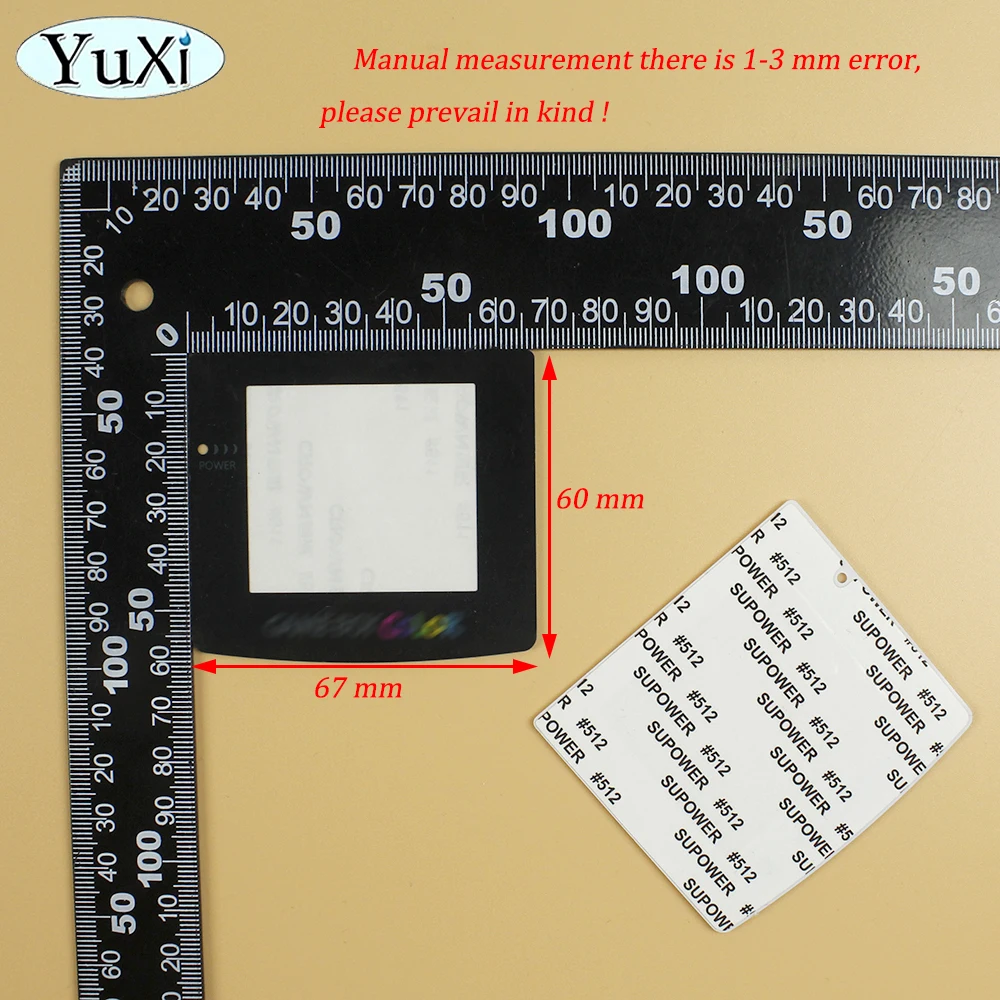 1 takım polarize filtre Film levhası GBC için LCD ekran Lens için yngameboy cam renkler polarize arka aydınlatmalı ekran değiştirmek bölüm kiti