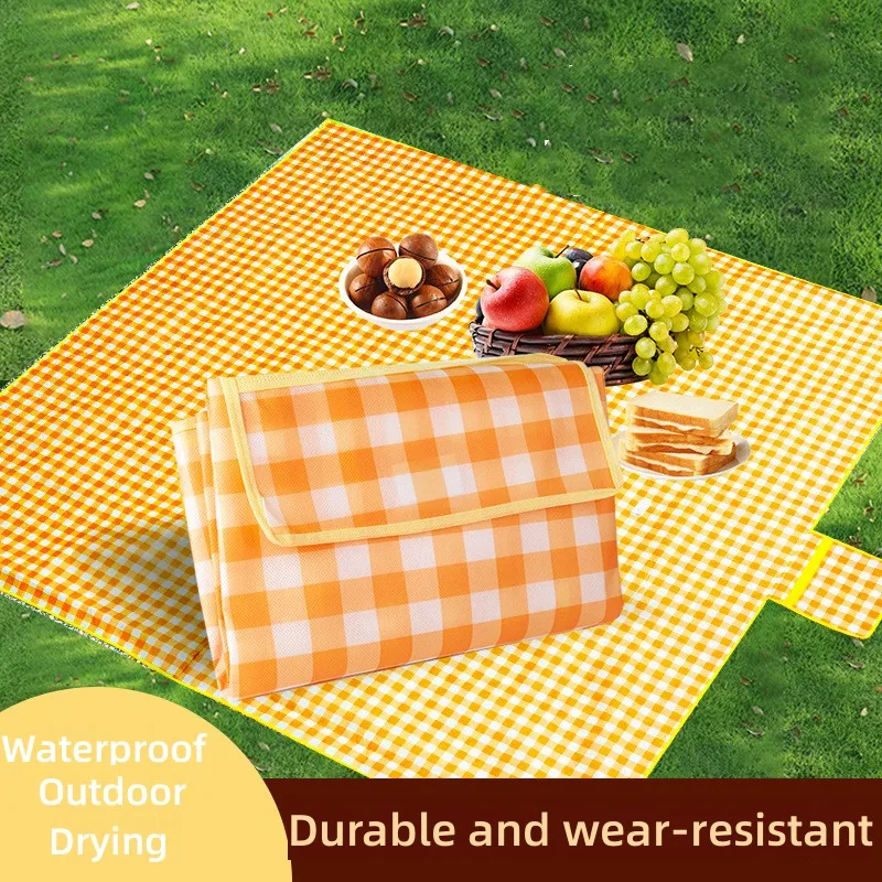 Car Outdoor Beach Blanket Large Picnic Mat Sandproof Beach Pad for 1-6 Waterproof Quick Drying  Picnic Cushion Four Season Use