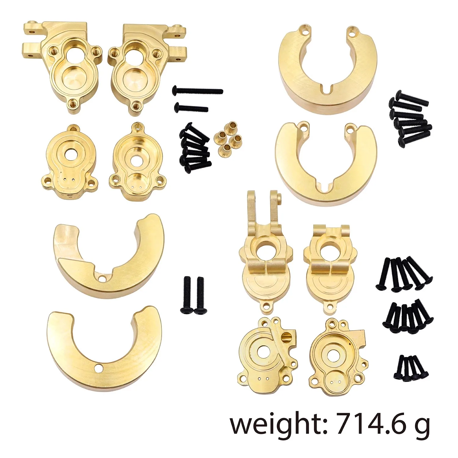 

Металлические аксессуары YIKONG YK4106 YK4107 YK41012 RC 1/10, латунная противовесная чашка рулевого управления, набор деталей сиденья заднего колеса