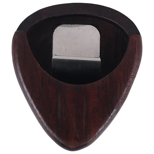 Imagen 2 del producto Caja de púas de guitarra portátil de madera de rosa, almacenamiento de púas de guitarra, Accesorios para instrumentos musicales para instrumentos de cuerda-AA85