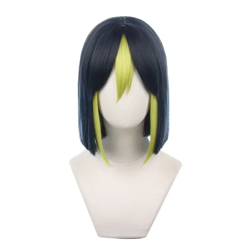Nuova parrucca corta Genshin Impact Tighnari Costume cosplay Capelli sintetici resistenti al calore Parrucche per giochi di ruolo di Halloween con berretto per parrucca gratuito