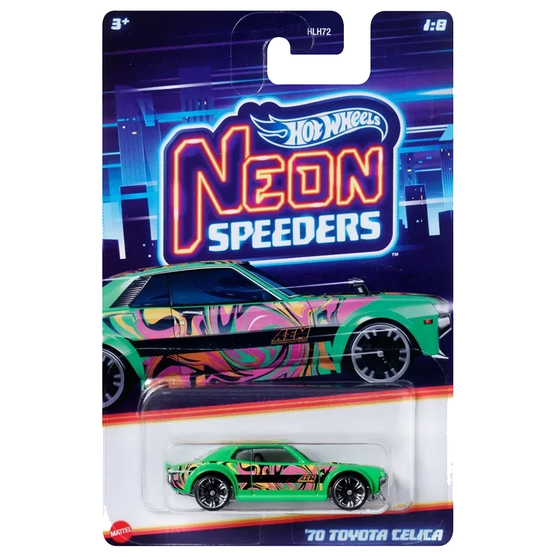 Original Mattel Hot Wheels Car 1/64 Diecast NEON SPEEDERS Toyota Datsun Wagon Nissan Skyline GTR Vehicle Toys for Boy Collection