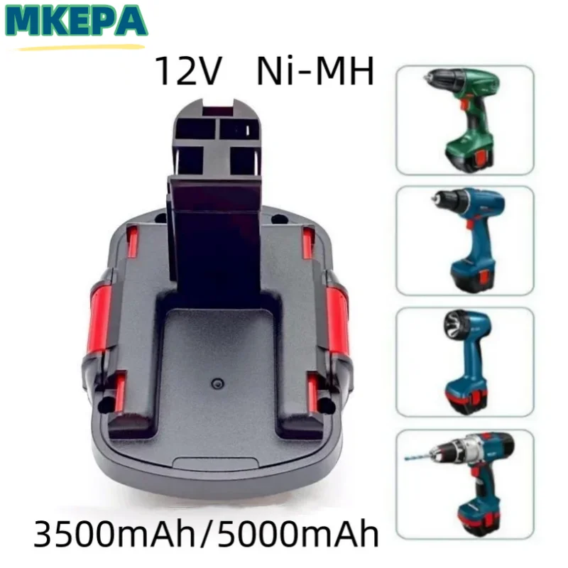 

Bosch 12V Rechargeable Ni-MH Power Tool Battery 3500MAH 5000MAH BAT043 D70745 PSR12 GSB12 GSR12 BAT038 BAT045 BAT040