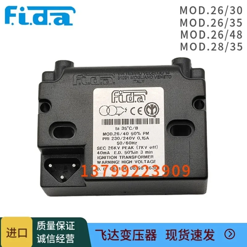 FIDA Zündtransformator MOD.28/35 26/48 26/35 26/30 Hochspannungspaket 26/40
