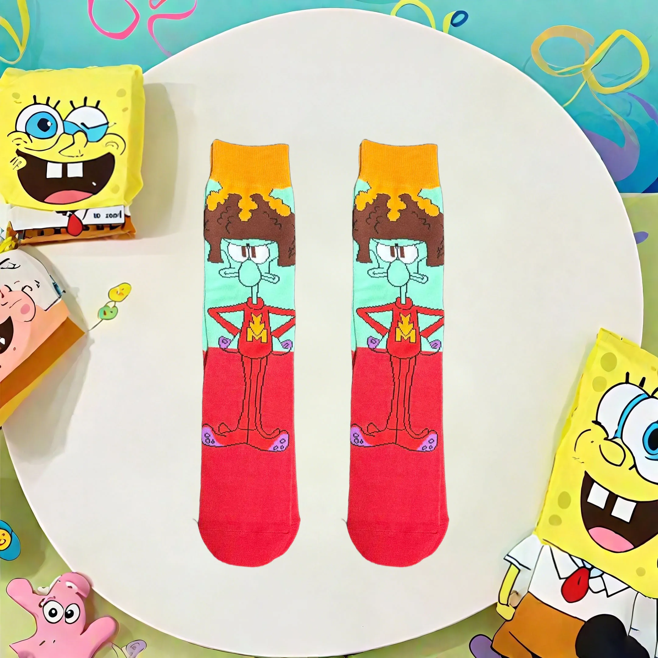 1/7 paar cartoon anime-serie schattige hoge sokken gebreid unisex