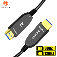 Optical fiber Cable HDMI 2.1 8K 60HZ For PS4 PS5 Xbox TV 48Gbps High Speed eARC Fiber optic Video Cord 10m 20m 30m 50m 100m Long