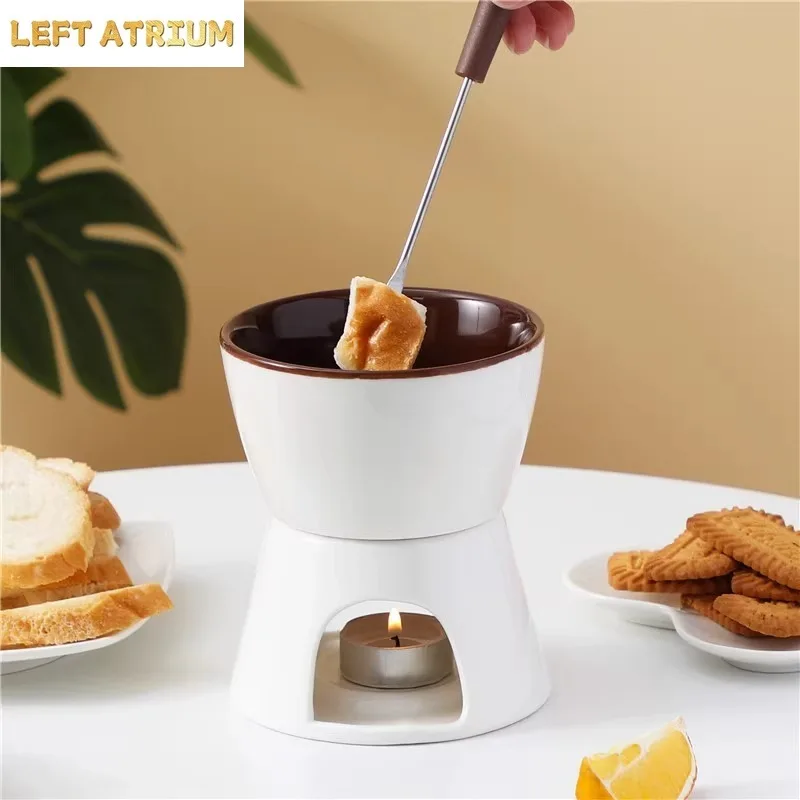 Chocolate Ice Cream Pot Ceramic Heating Furnace Candle Insulation Furnace Cheese Chocolate Hotpot Stove Creative Tableware