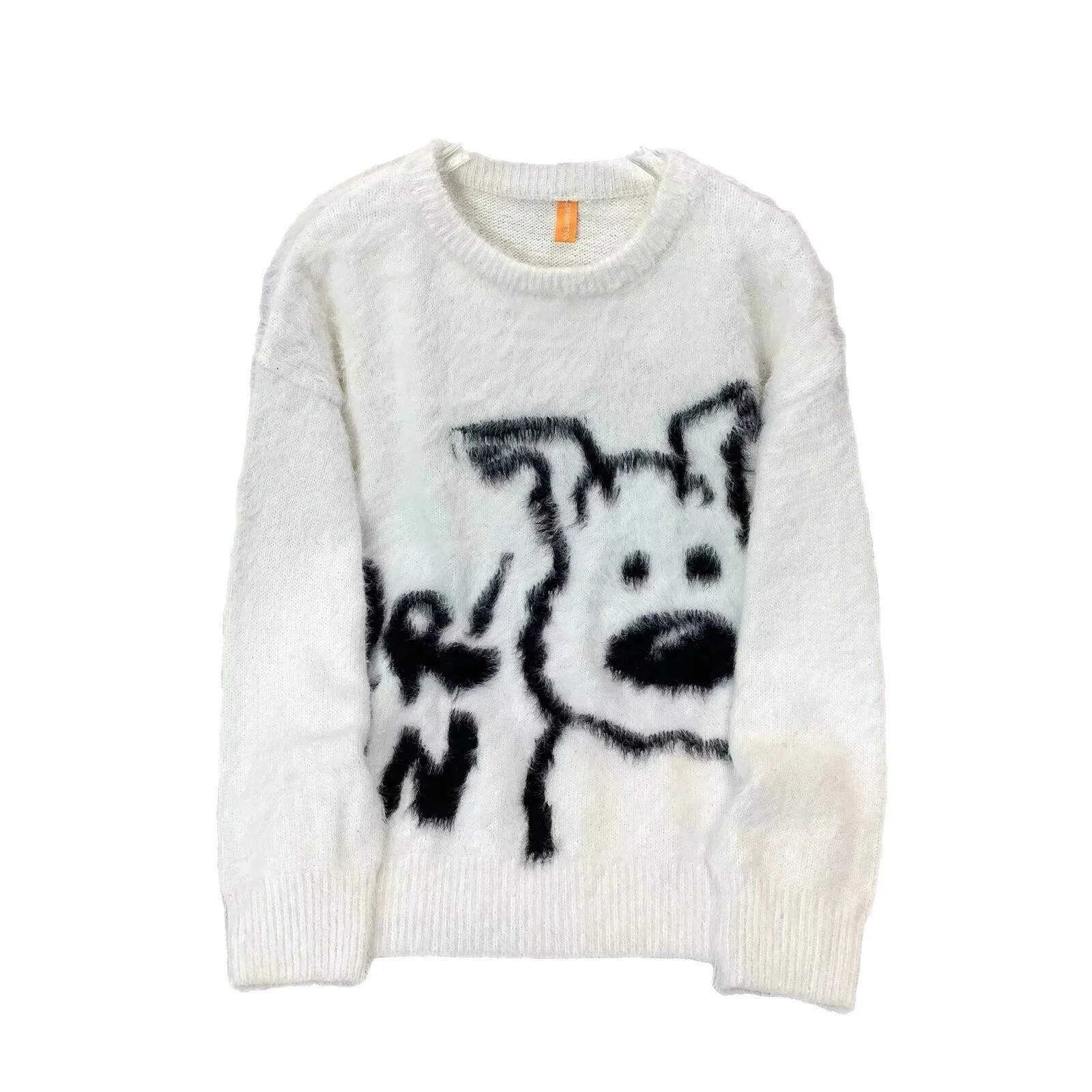 

Unisex Sweater Oversized Comfortable Knitted Pullover Midlength UltraWarm Insulated Knitwear Faux Supermink Plush Sweater