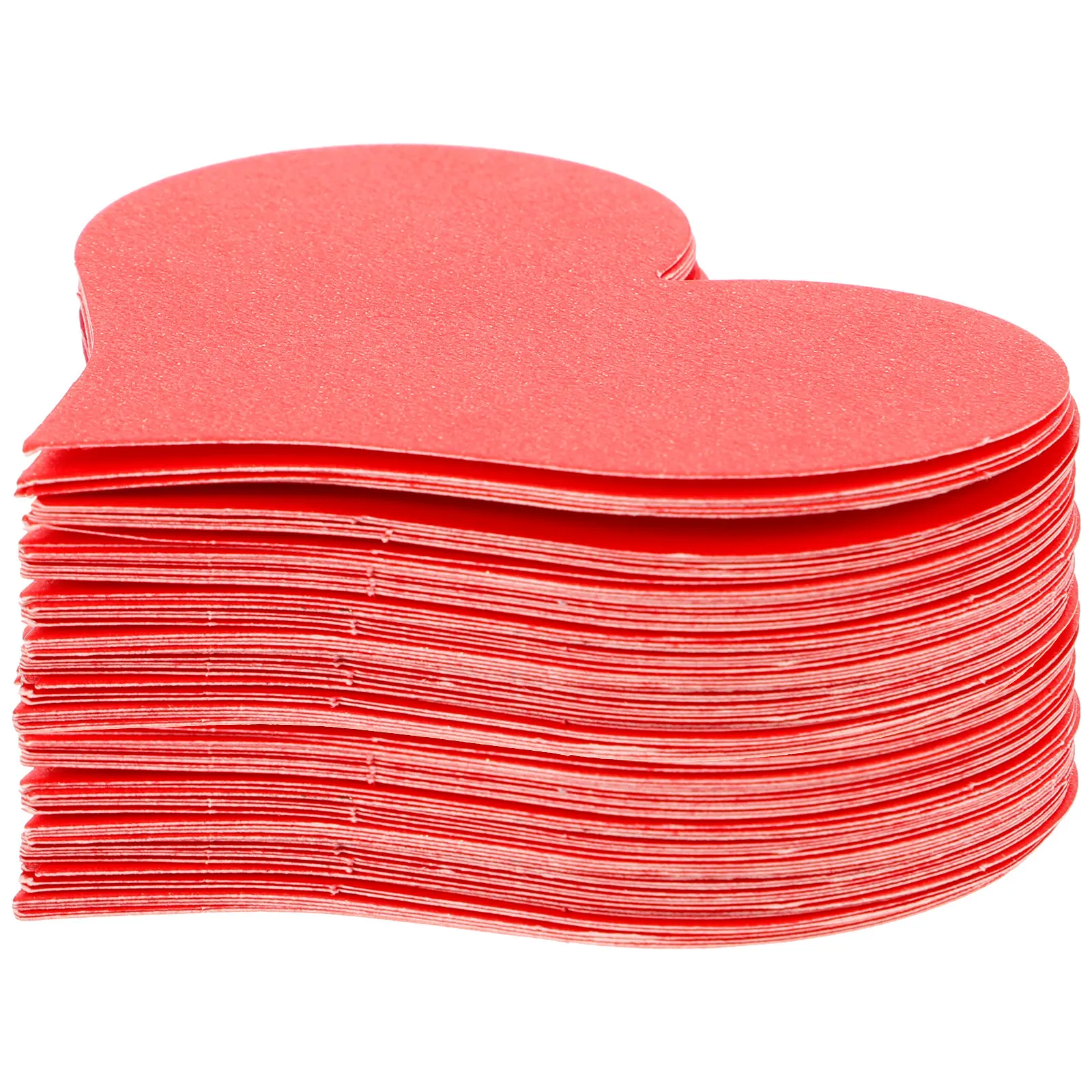 

100Pcs Elegant Heart Shaped Cardstock Blank Greeting Cards Paper Valentine Day Gift Card Set Party Decoration Kit