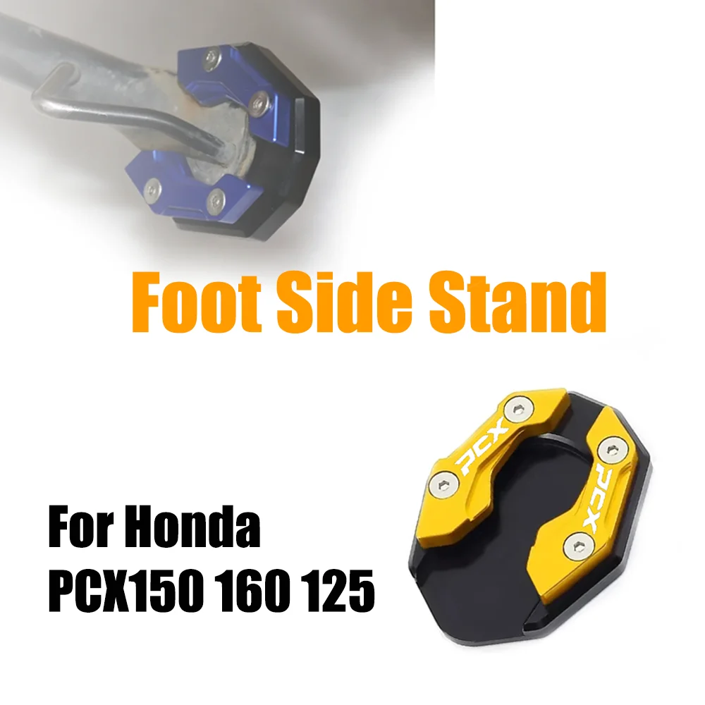 For Honda PCX 160 150 125 PCX150 PCX160 PCX125 CNC Motorcycle Accessories Kickstand Foot Side Extension Pad Stand Support