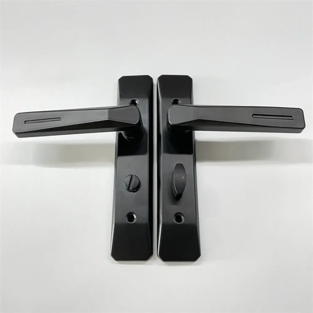 

Keyless Bathroom Handle Lock Metal Single Tongue Bath Handle Door Lock Thickened Security Door Handle Household Hardware