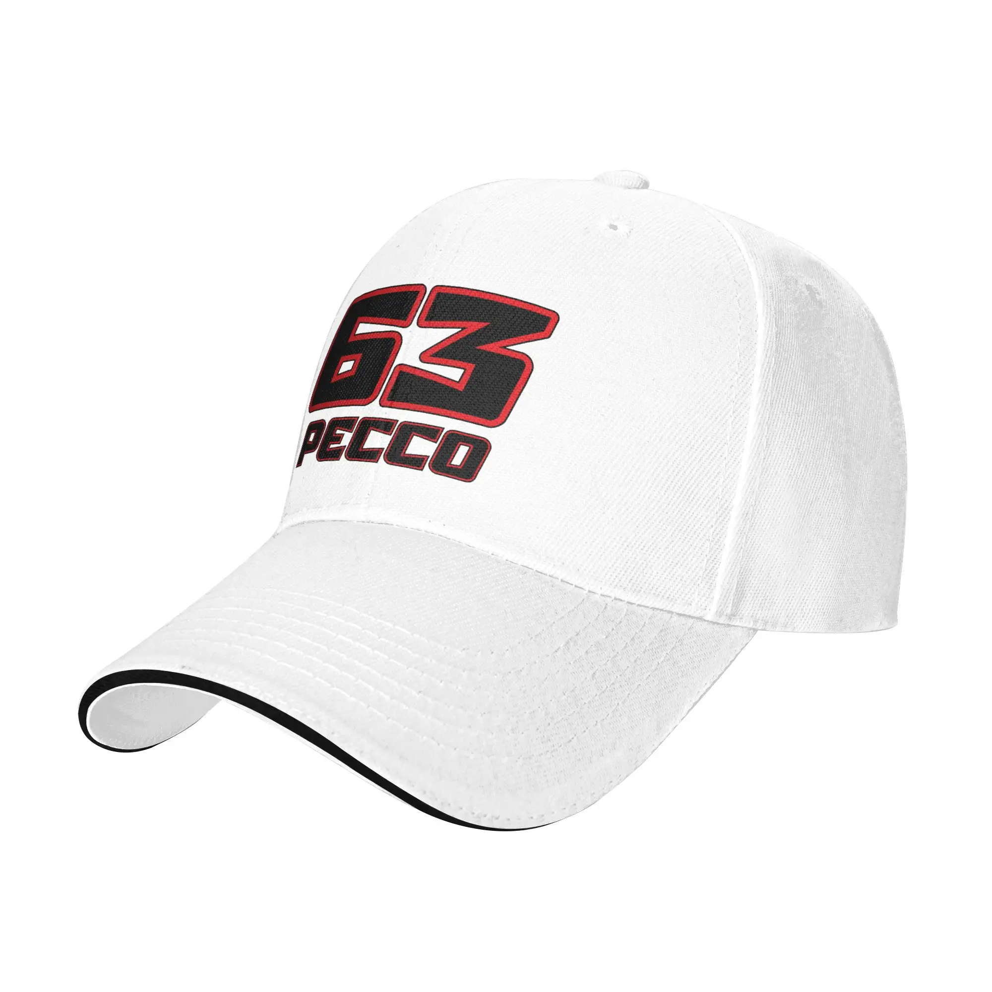 Pecco Bagnaia 63 Cap Fashion Casual Baseball Caps Adjustable Hat Hip Hop Summer Unisex Baseball Hats Customizable Polychromatic
