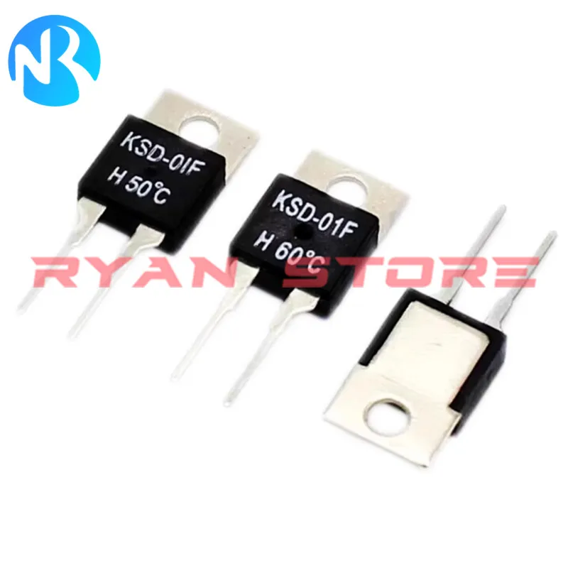 2PCS KSD-01F KSD 01F 0-150 Degree Celsius Normally Open Close Temperature Switch Thermostat Thermal Protector TO-220