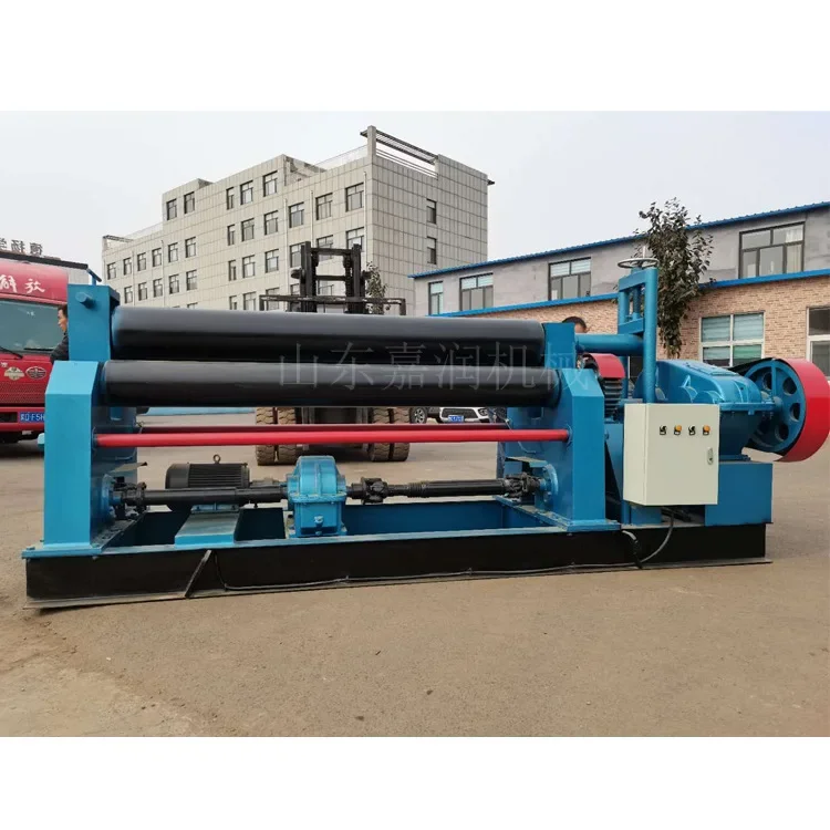 HCY Iron plate steel coil machine, hydraulic three-axis rolling machine 20 * 2500 mechanical automatic rolling machine